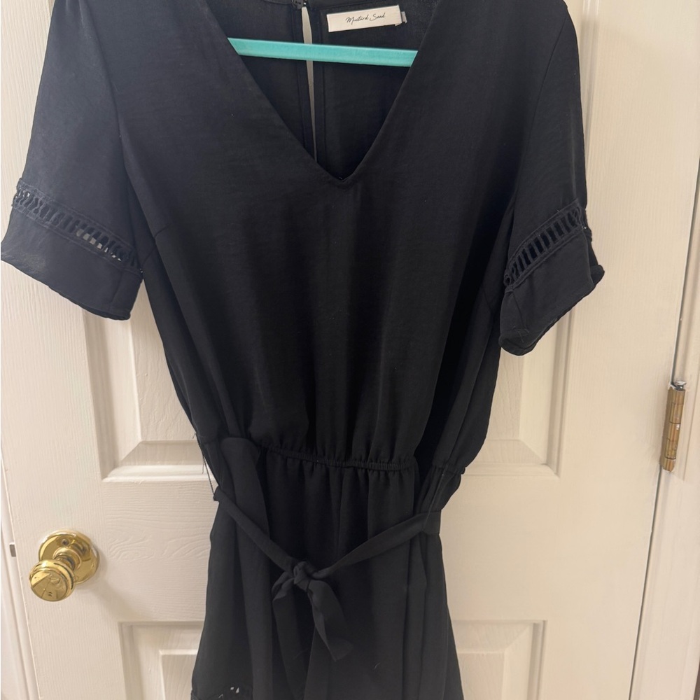 Black Silk Romper